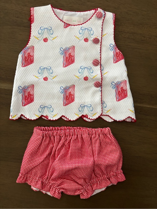 Cecil And Lou Other - Cecil and Lou Red & White Kids Matching Set